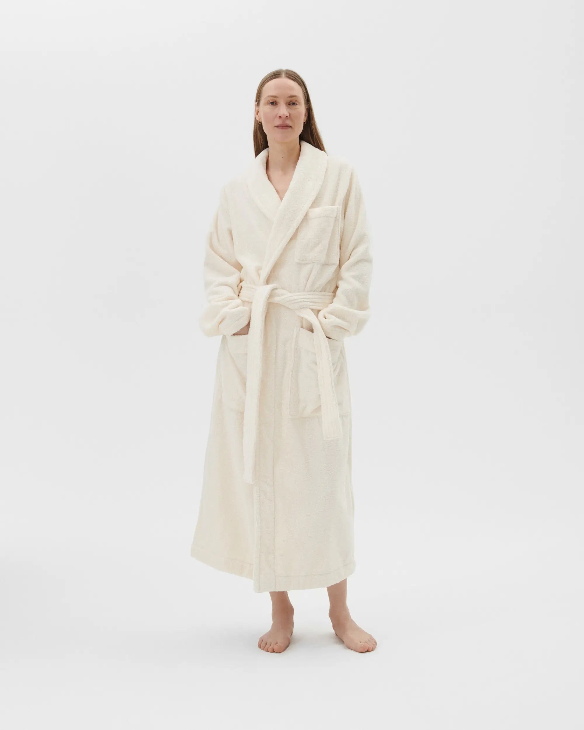 Tekla Classic Bathrobe Ivory