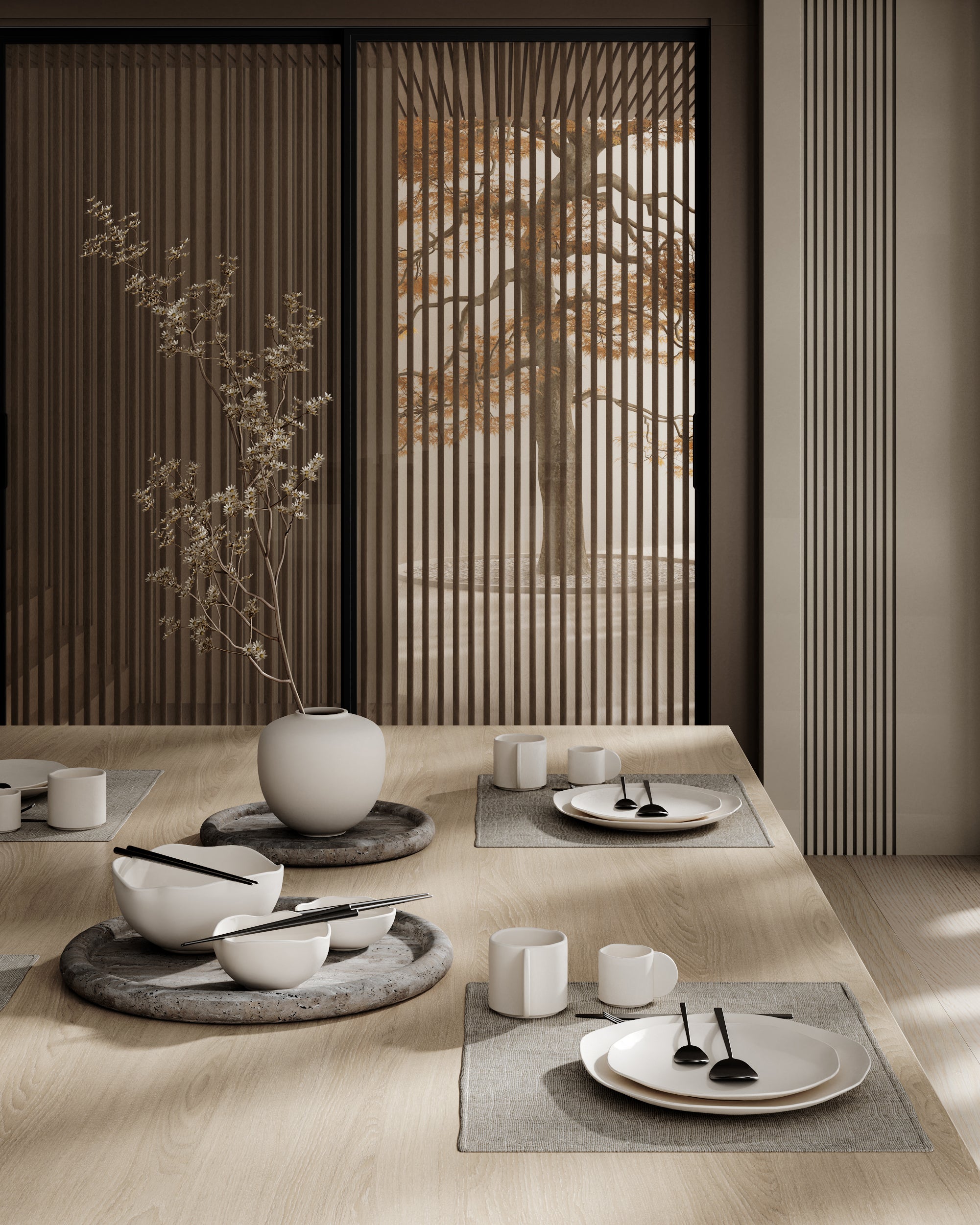 Native Dinner Plate - Birch