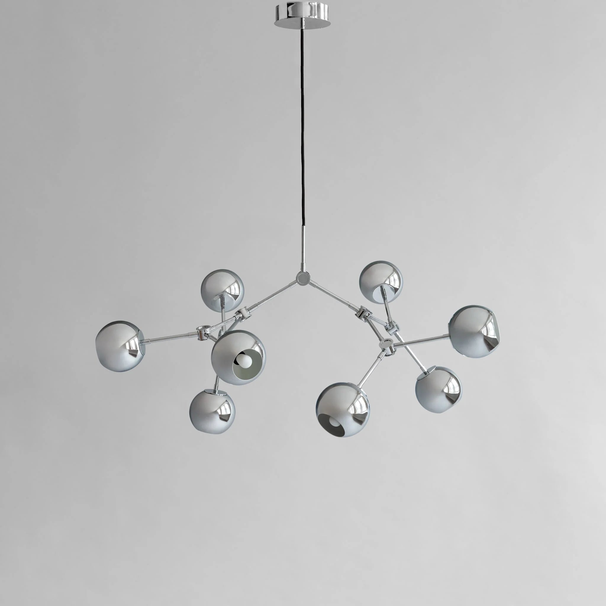 Drop Chandelier Globe Mini - Chrome