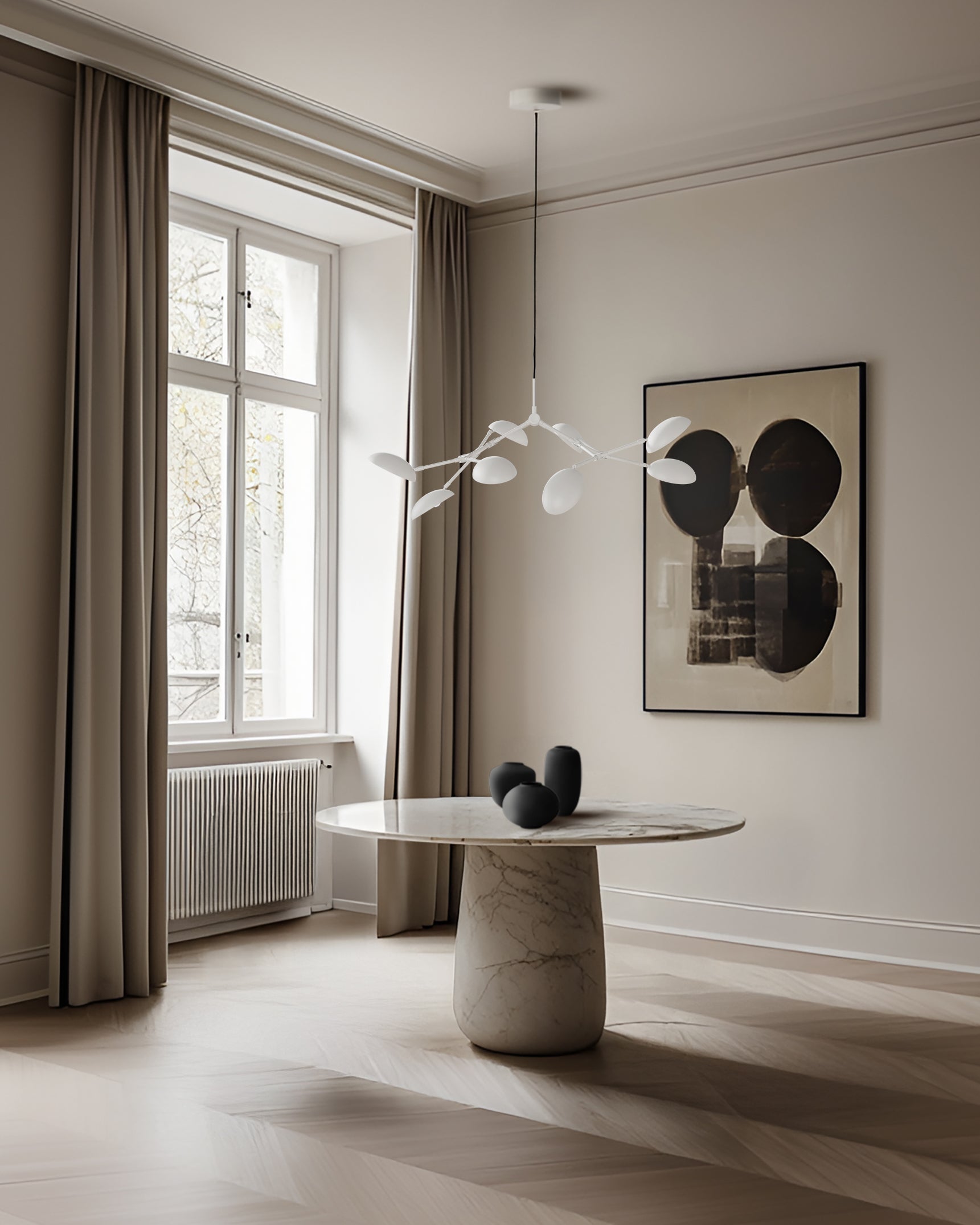 Drop Chandelier White - Mini