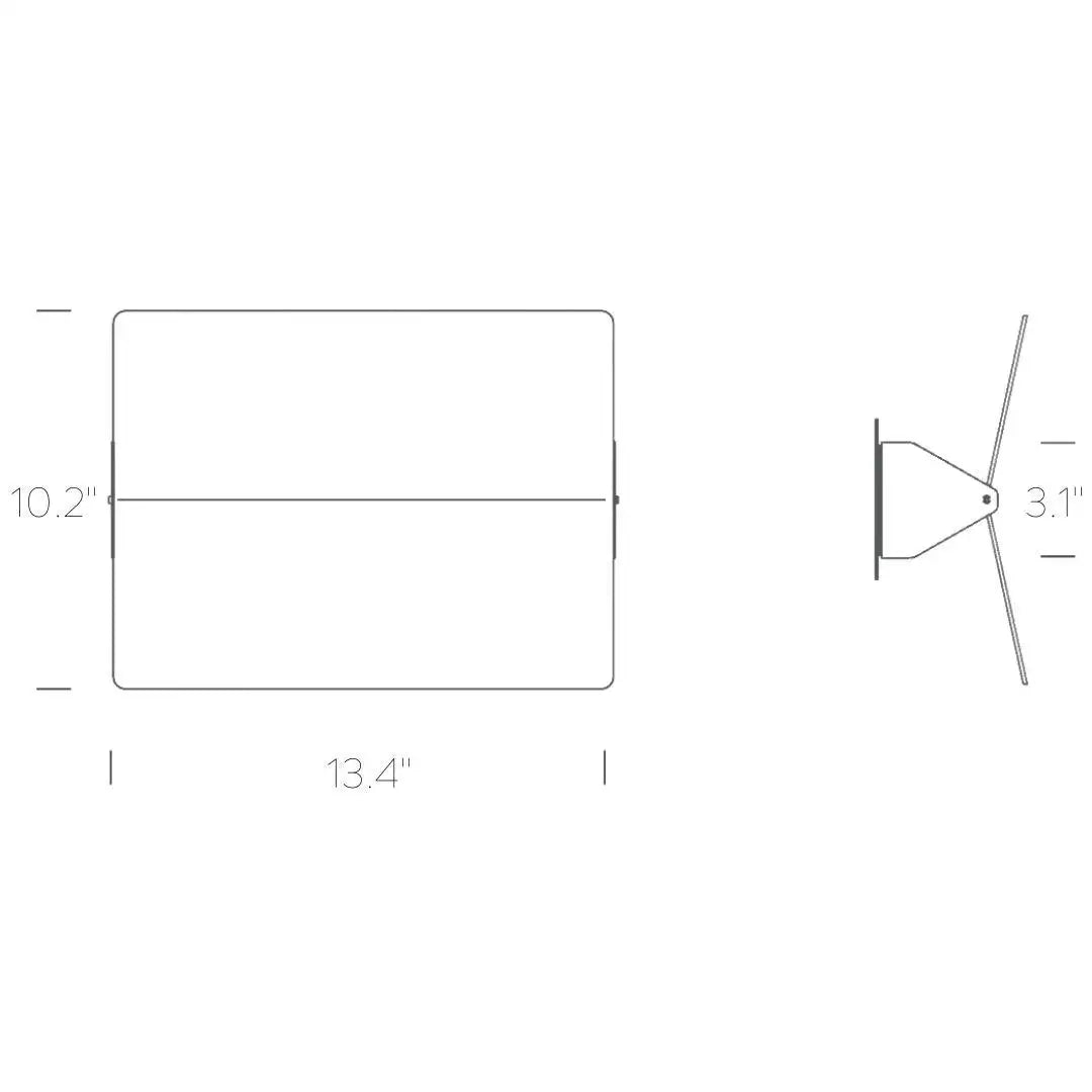 Applique à Volet Pivotant Plie- Black