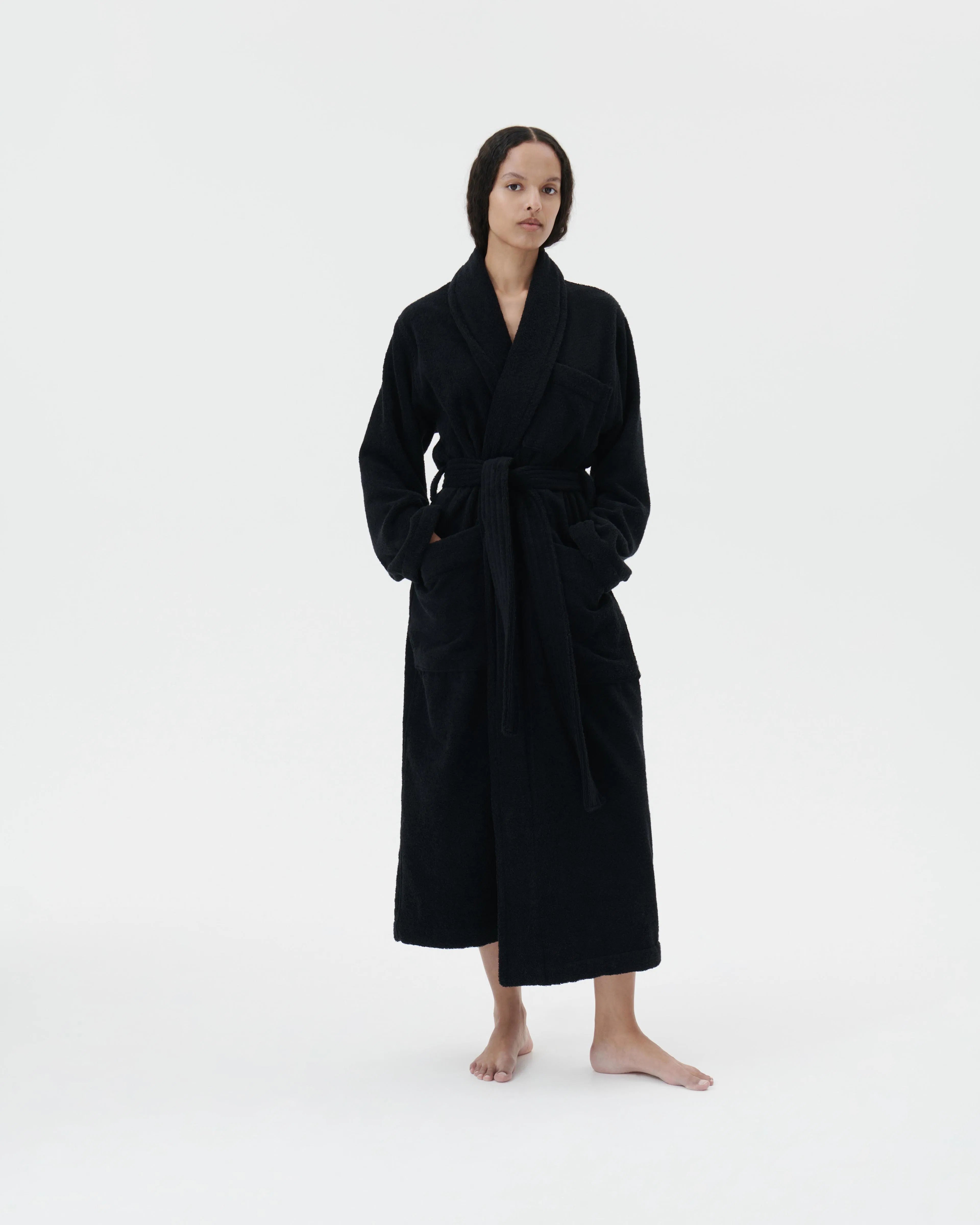 Tekla Classic Bathrobe Black