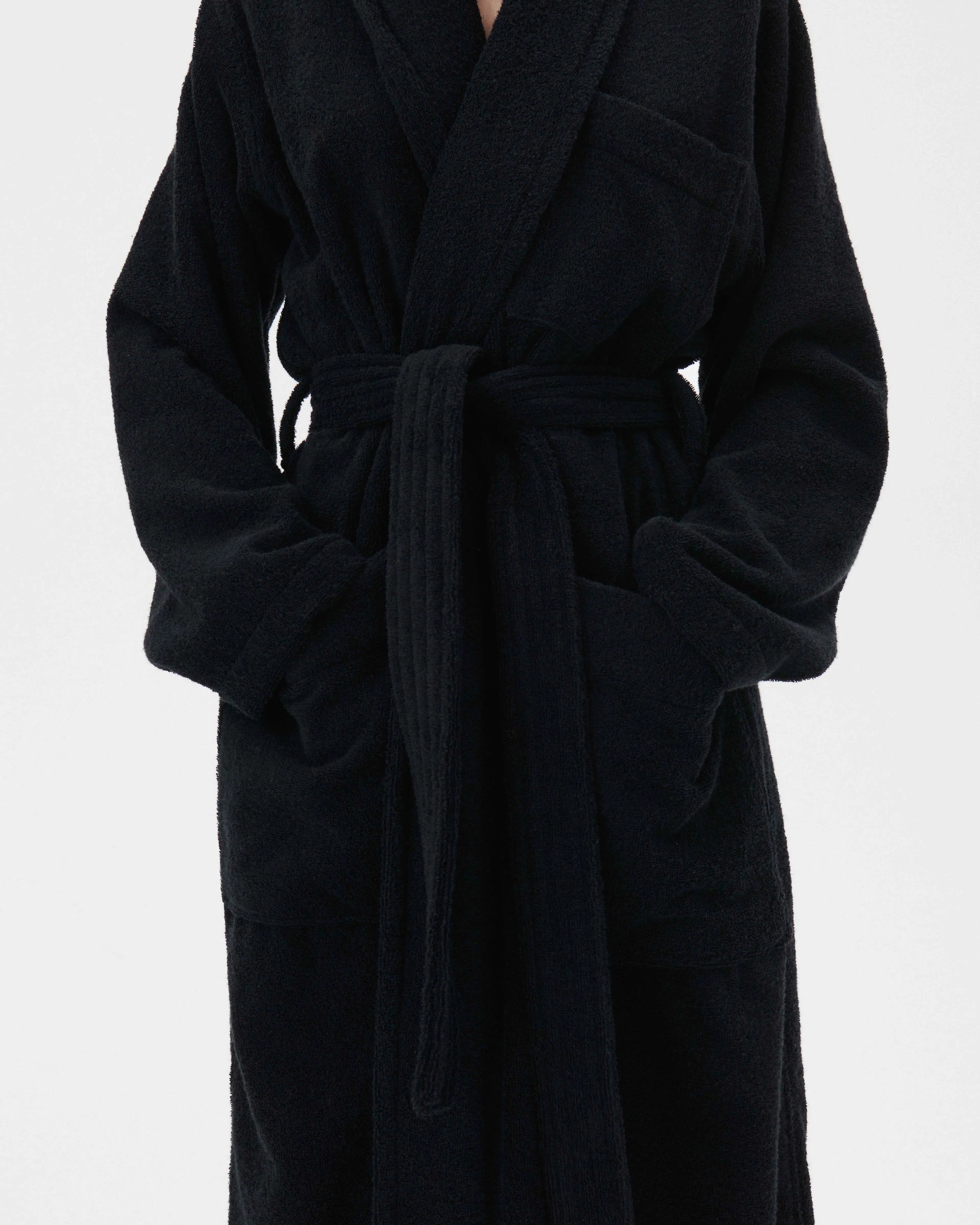 Tekla Classic Bathrobe Black