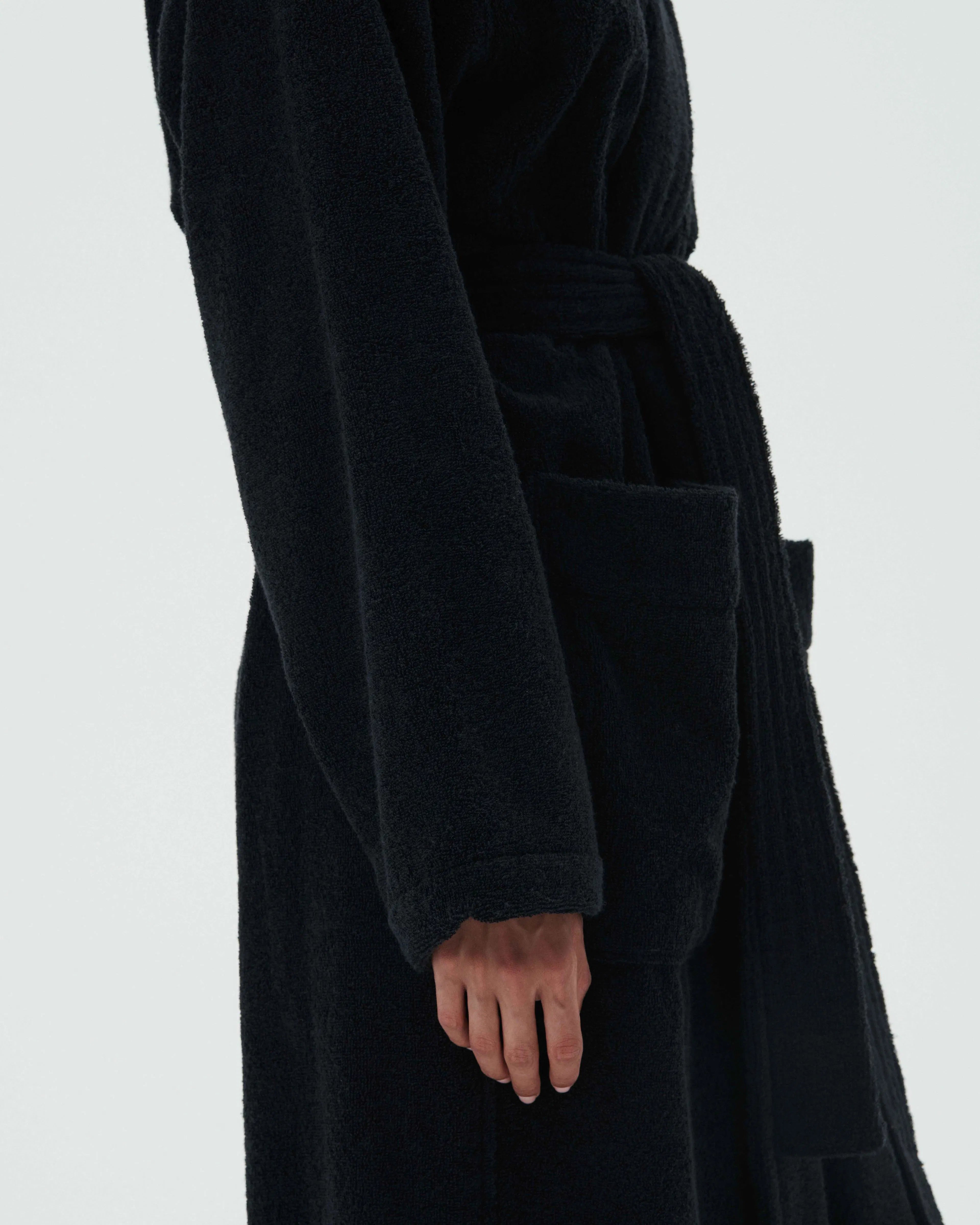 Tekla Classic Bathrobe Black