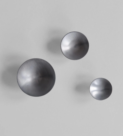 HiHat Knobs, Mini - Brushed Steel