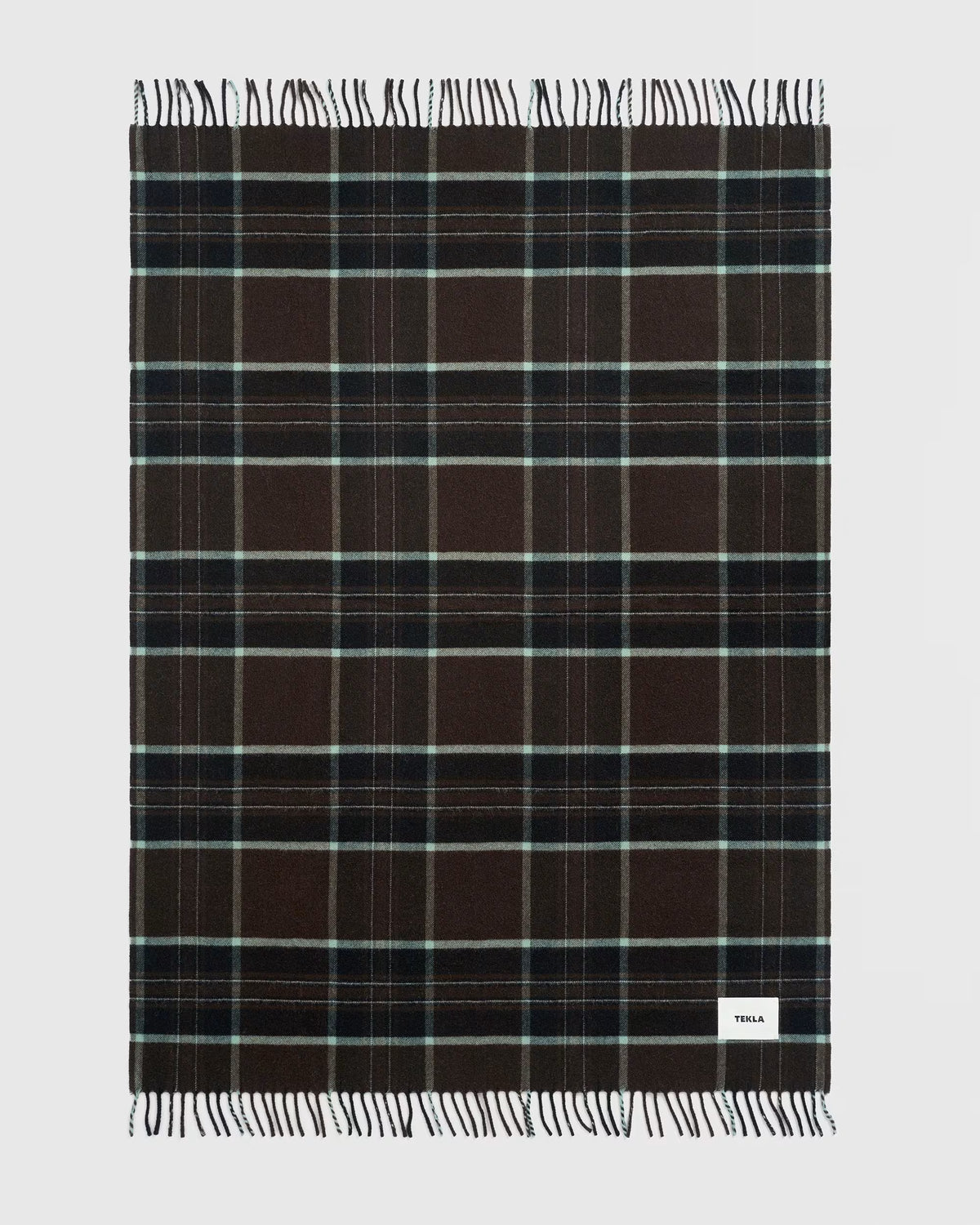 TEKLA Fringed Lambswool Blanket - Fearn