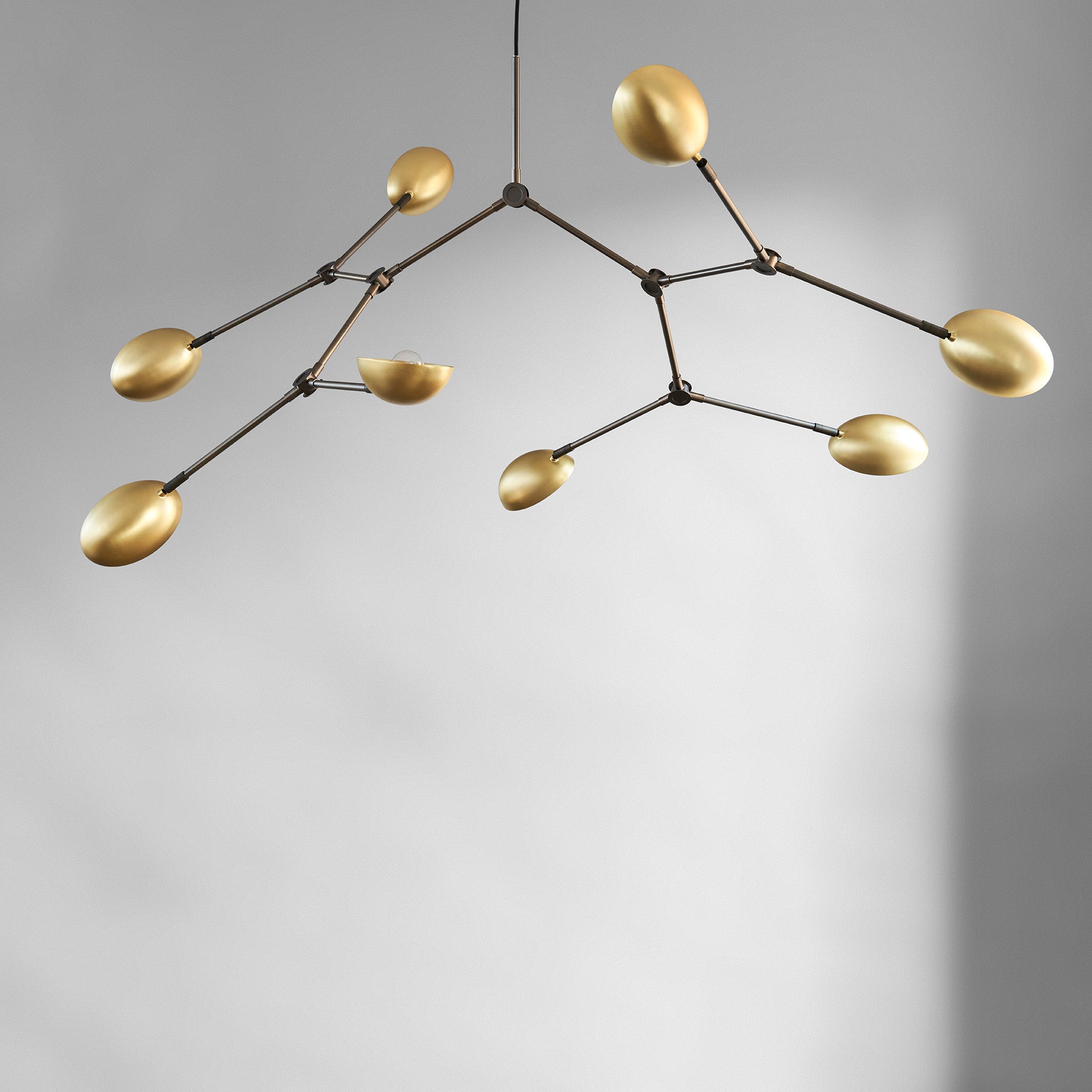 Drop Chandelier Brass