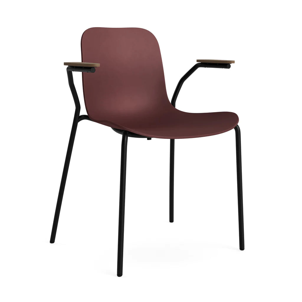 Langue Chair | Steel Armrest | Plastic Shell