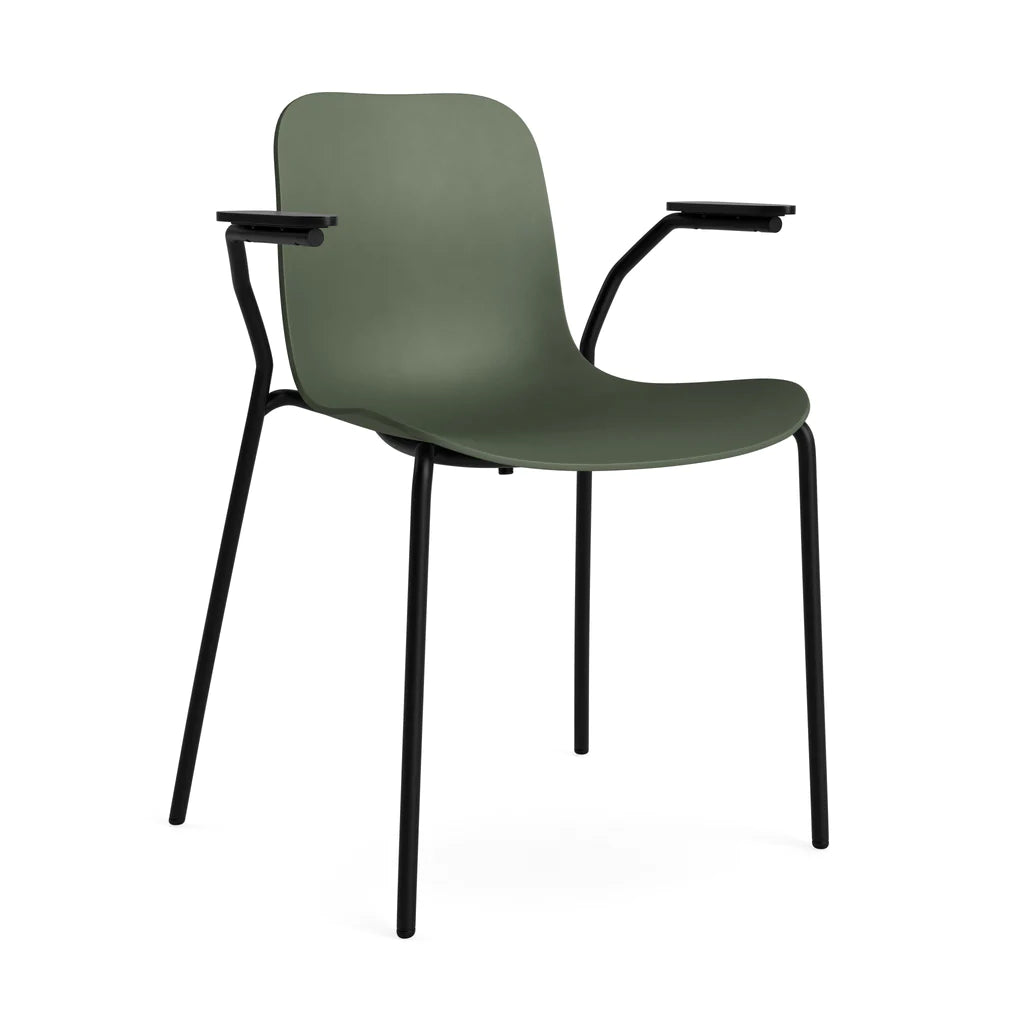 Langue Chair Soft | Steel Armrest | Leather