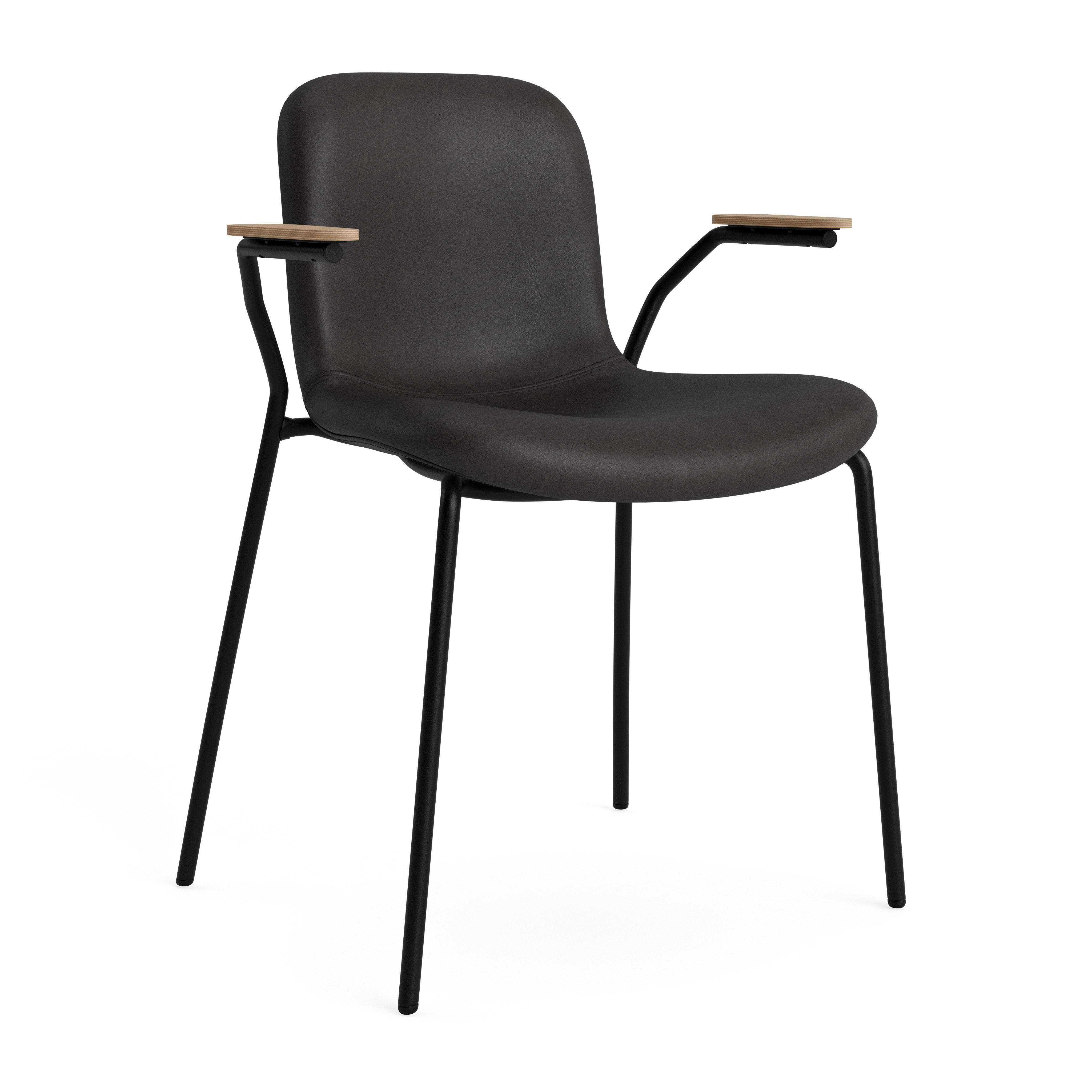 Langue Chair Soft | Steel Armrest | Leather