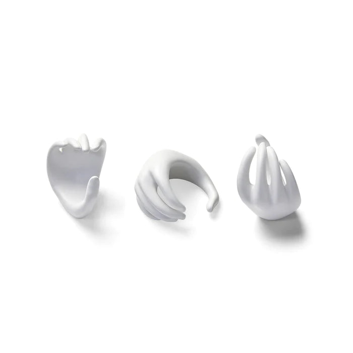 Hand Napkin Rings Trio