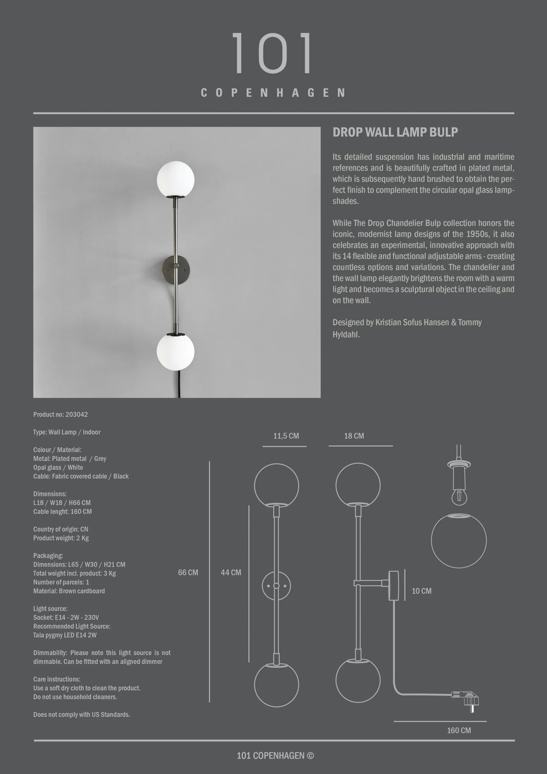 Drop Wall Lamp