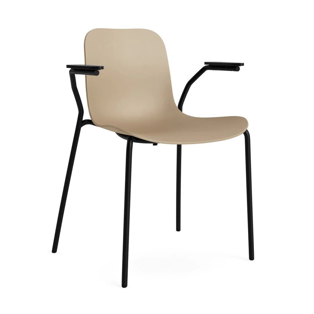 Langue Chair Soft | Steel Armrest | Leather