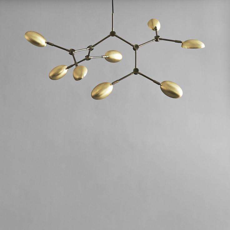 Drop Chandelier Brass - Mini