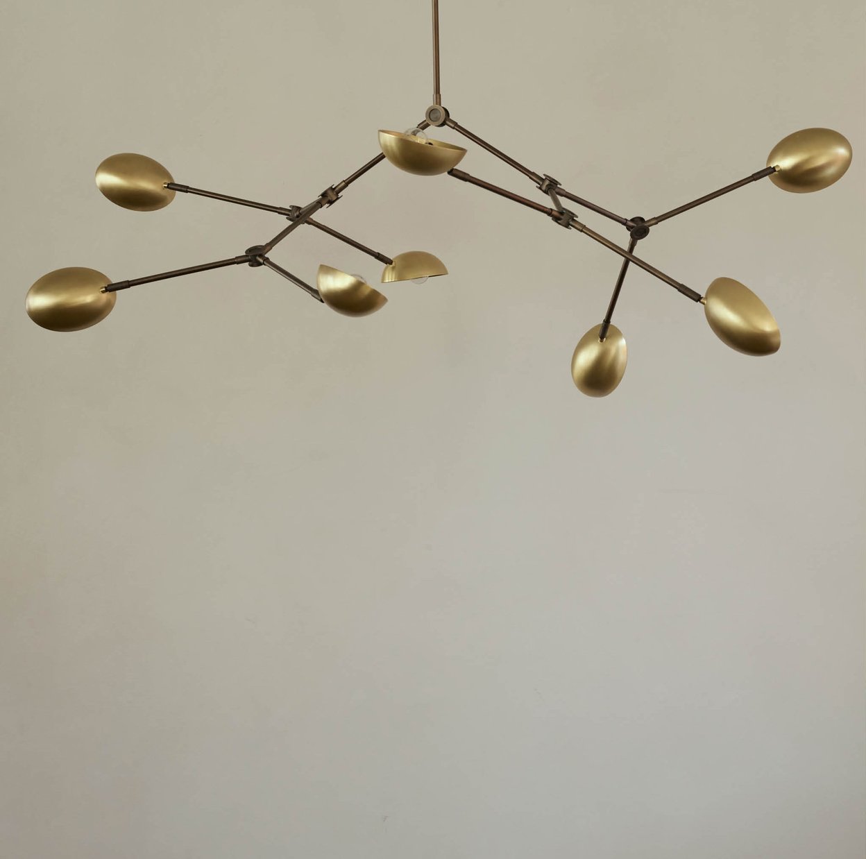 Drop Chandelier Brass