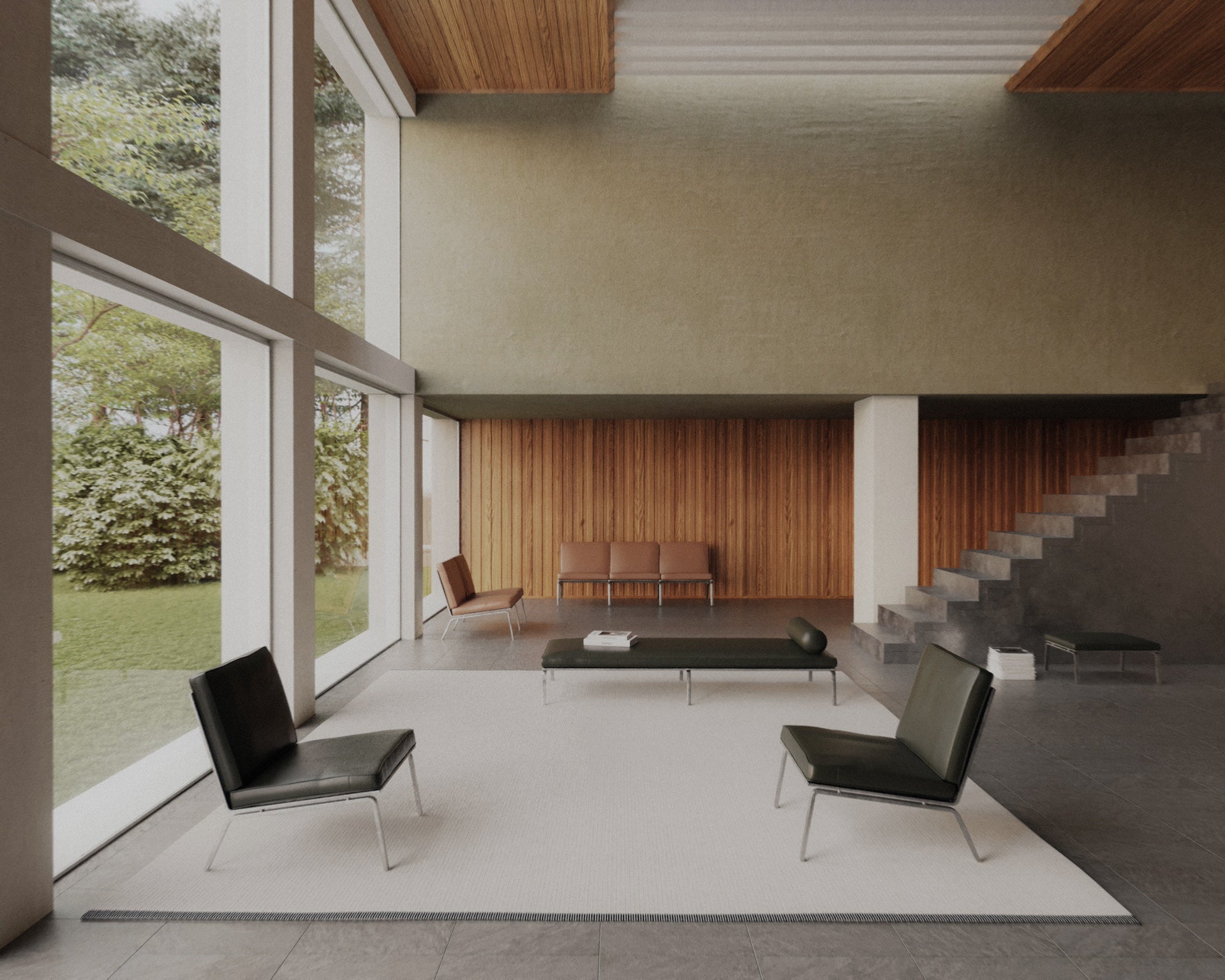 Man Lounge Chair - Leather