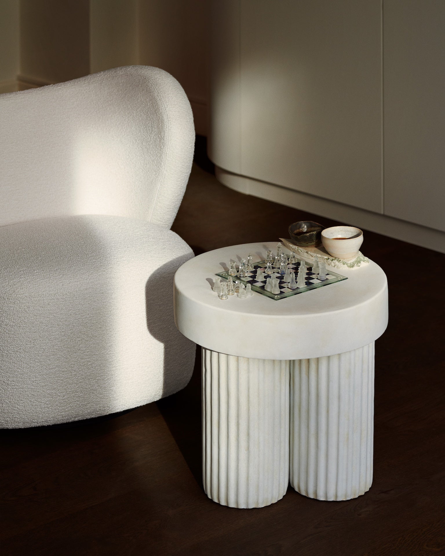 Gear Side Table - Chalk
