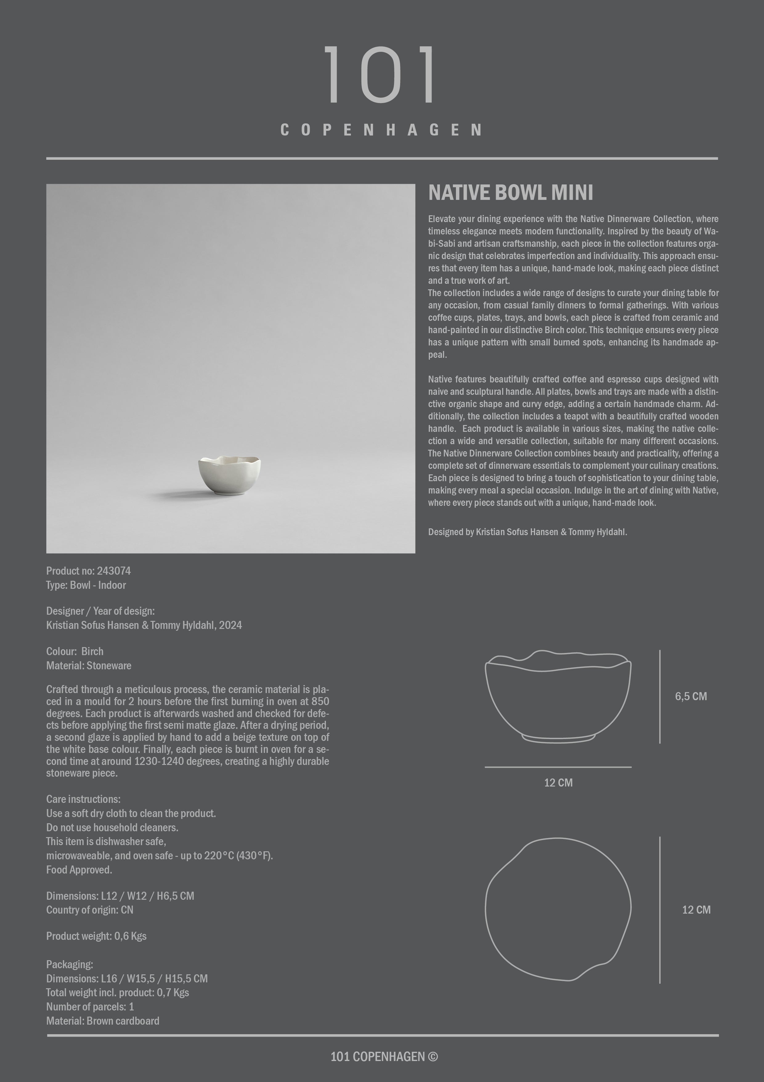 Native Bowl, Mini - Birch