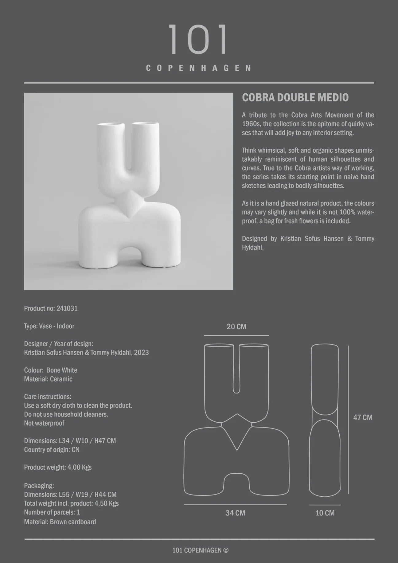 Cobra, Double - Bone White