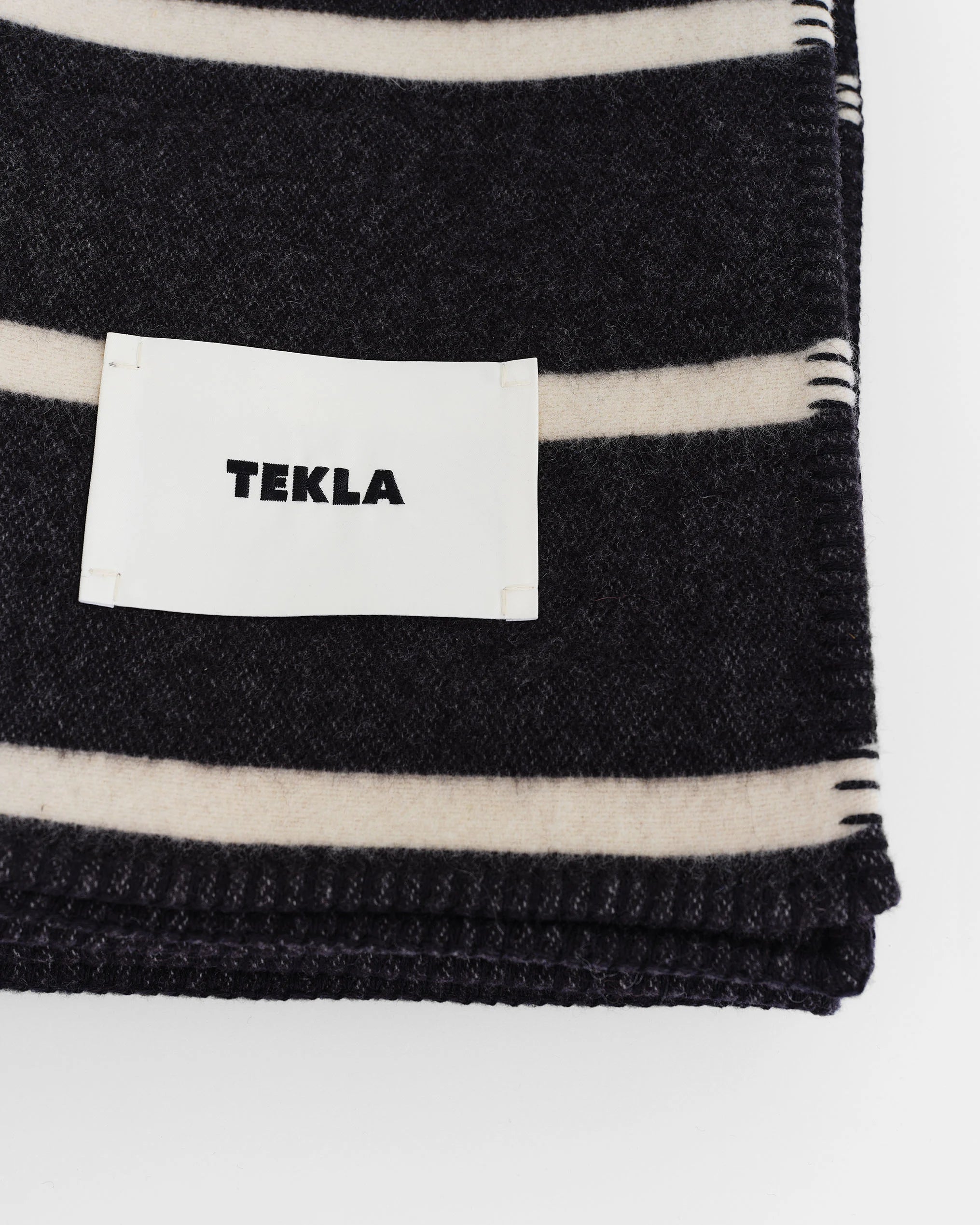 TEKLA Lambswool Blanket - Starling Stripes