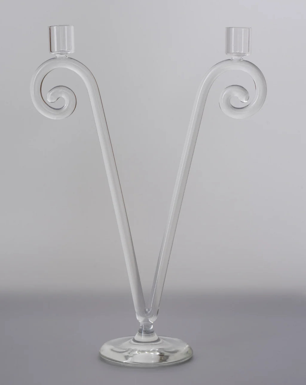 Double Stem Spiral Candleholder