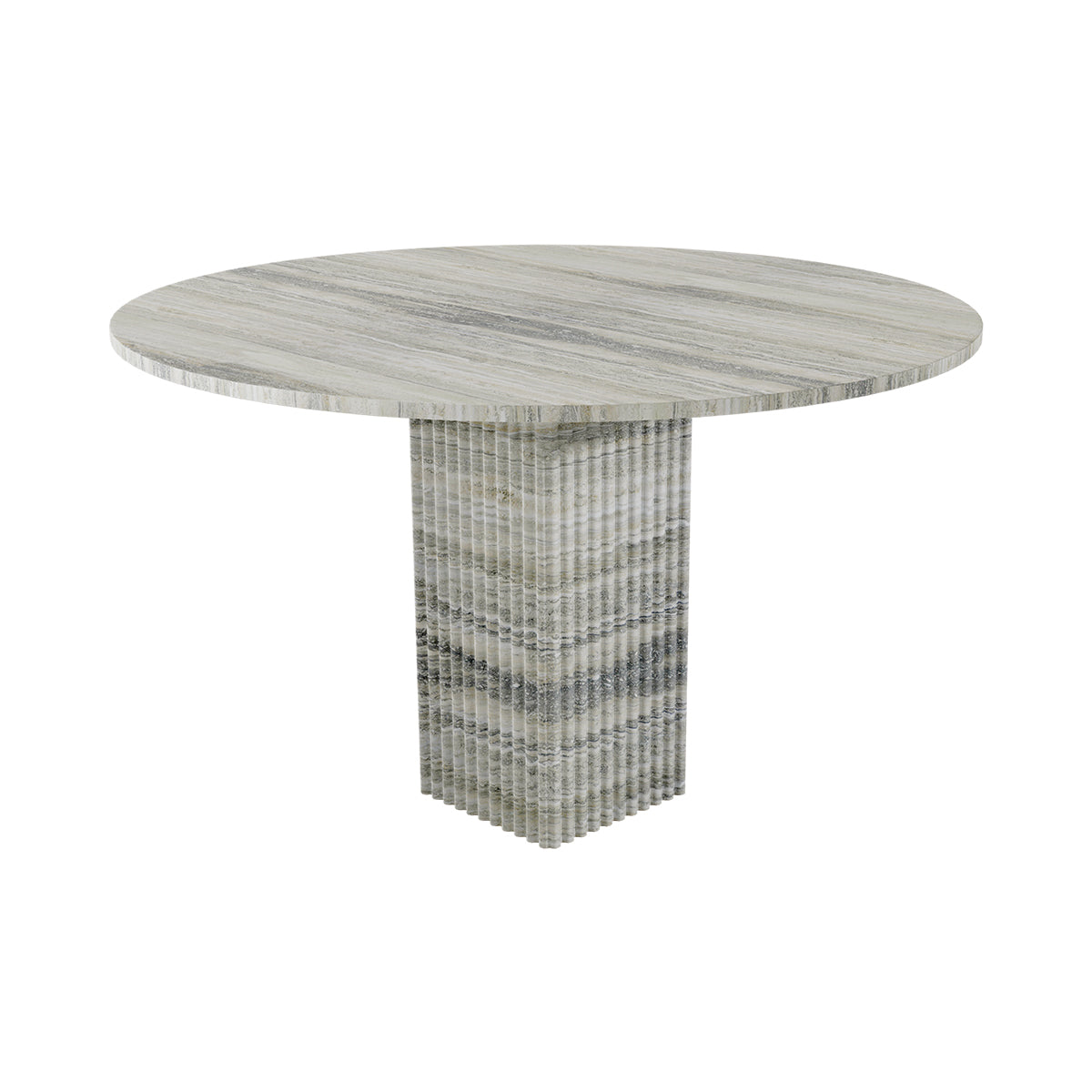 SOHO | DINING TABLE | SILVER TRAVERTINE