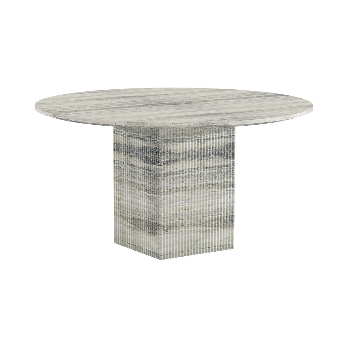 SOHO | DINING TABLE | SILVER TRAVERTINE