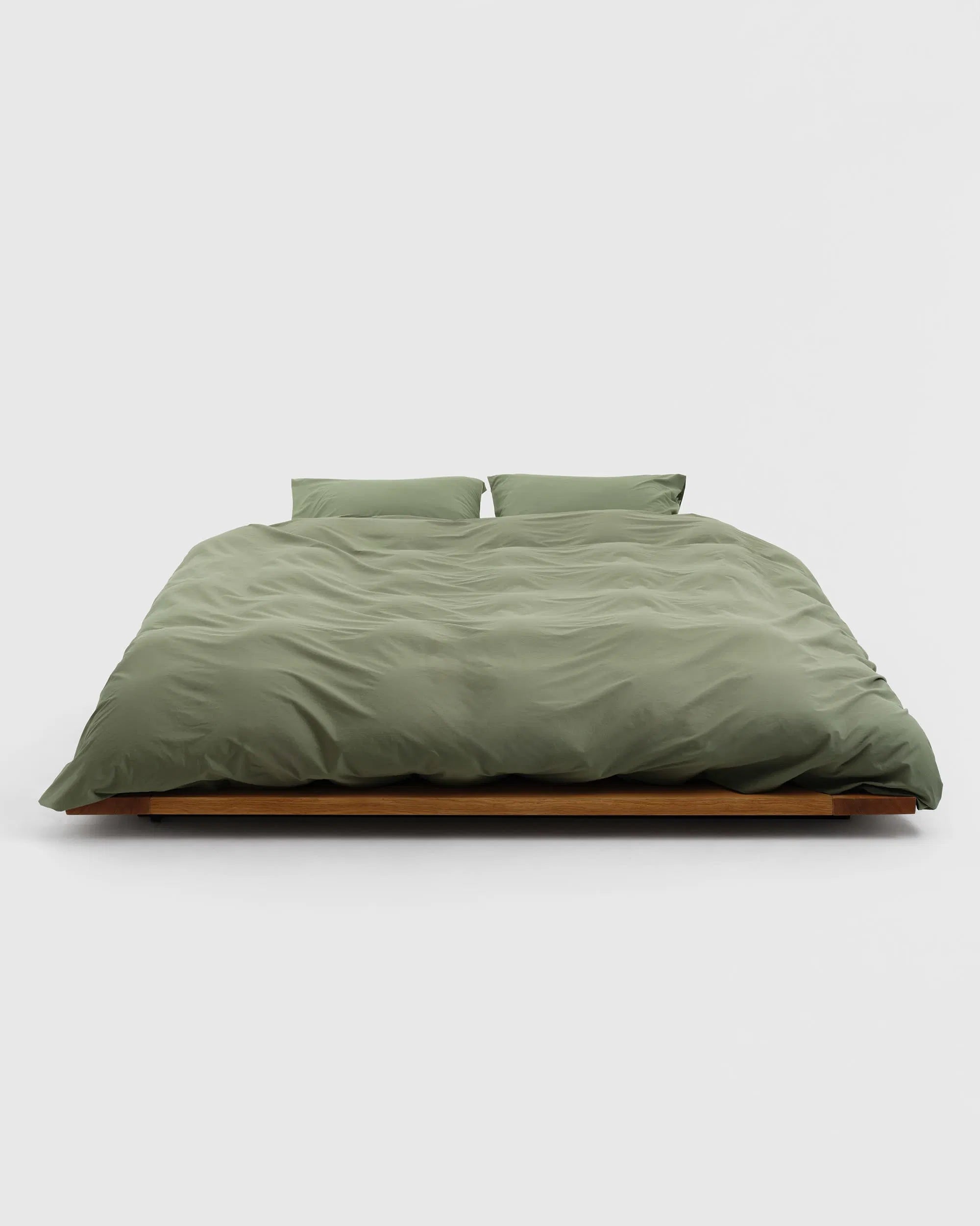 Percale Rúmföt Olive Green