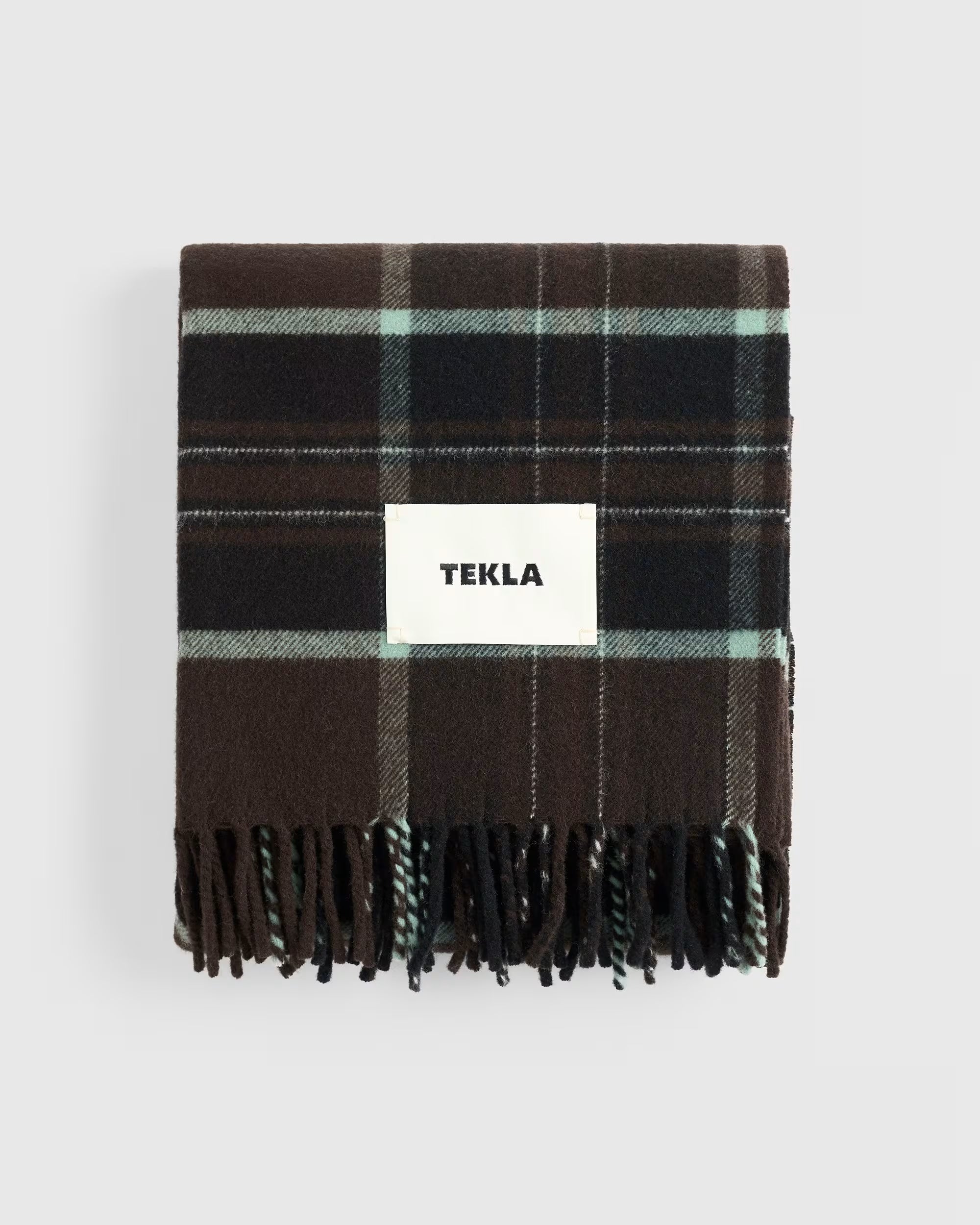 TEKLA Fringed Lambswool Blanket - Fearn