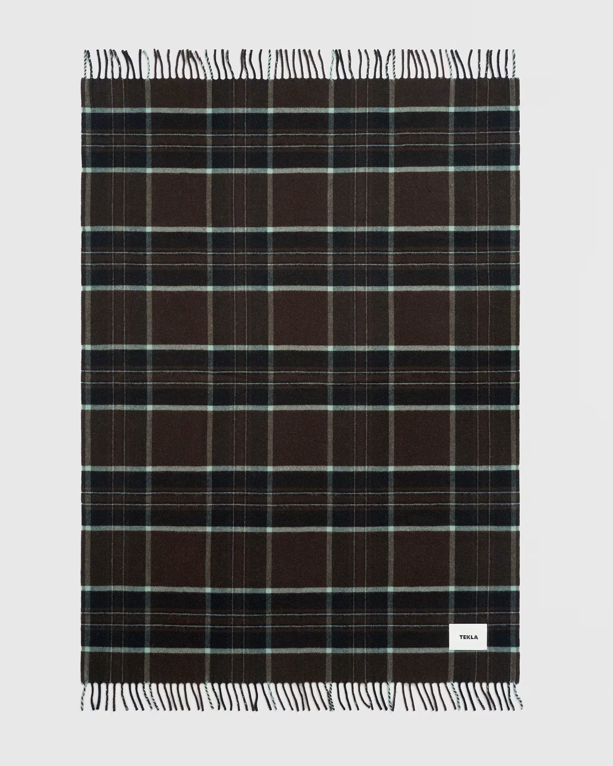 TEKLA Fringed Lambswool Blanket - Fearn