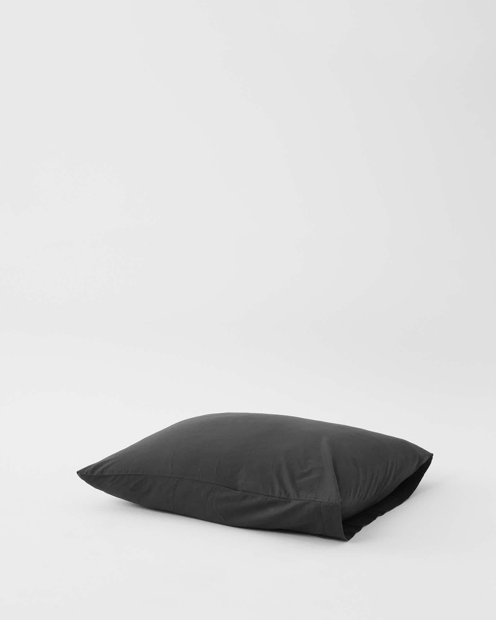 Percale Rúmföt Ash Black