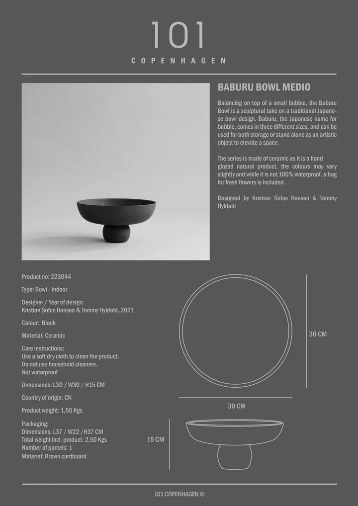 Babaru Bowl, Medio - Black