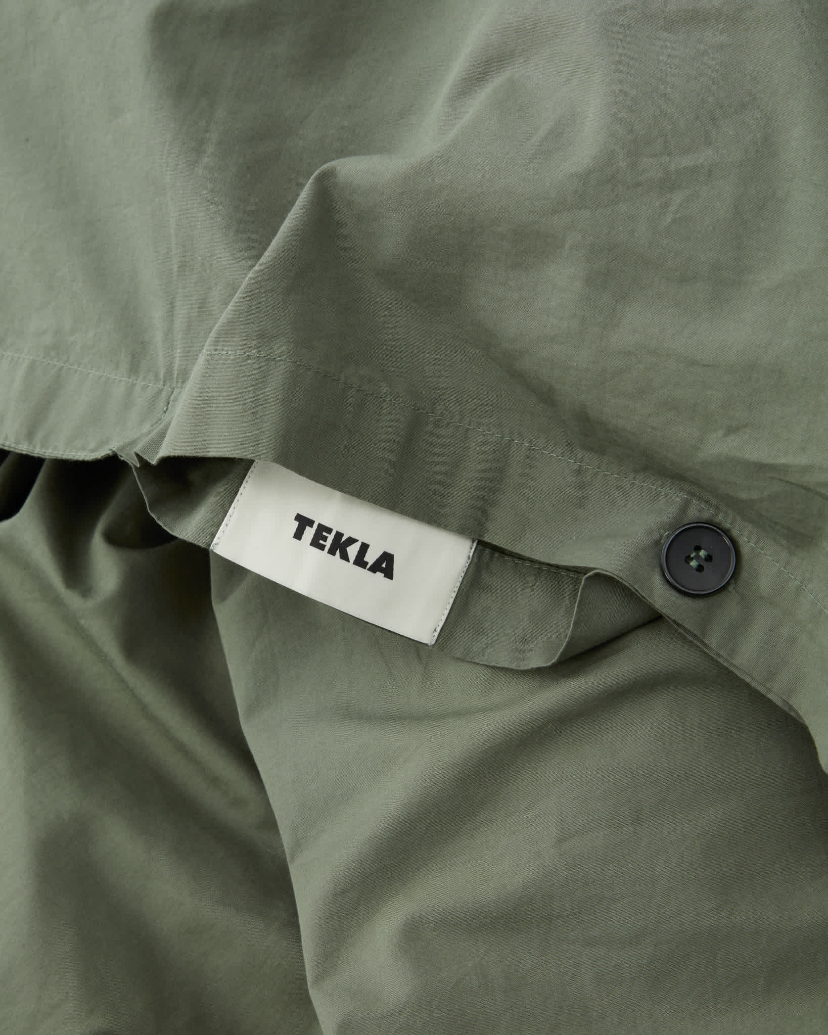 Percale Rúmföt Olive Green