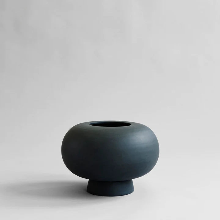 Kabin Vase, Fat - Black