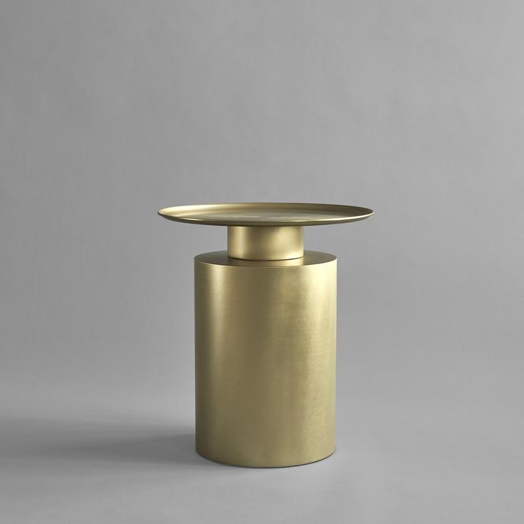 Pillar Table Tall, Brass